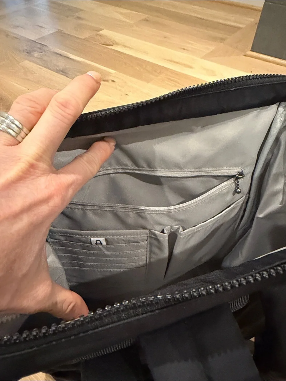 Black Laptop Travel Backpack Tote - Baggallini